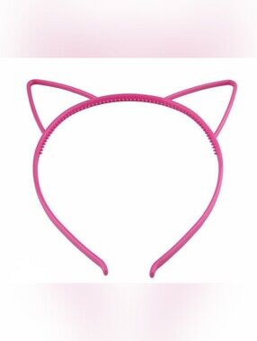 Pink Kids Cat Ear Headband - Animal Prop Hair Hoop - Plastic